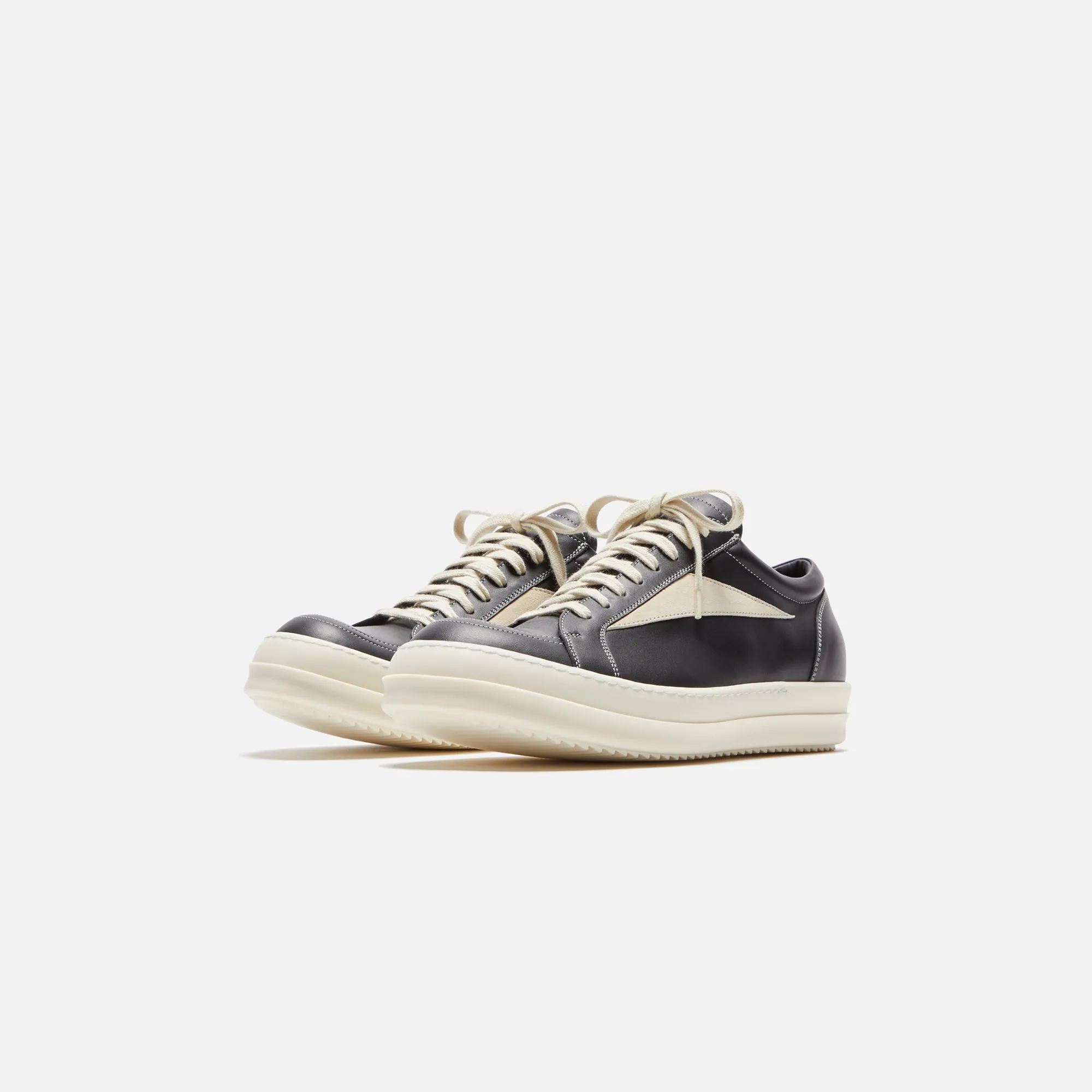 Rick Owens Vintage Sneakers - Black / Milk / Milk Scarpe in Pelliccia sold by Kith product image thumbnail 2