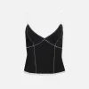 GUIZIO Dainty Camisole - Black sold by Kith