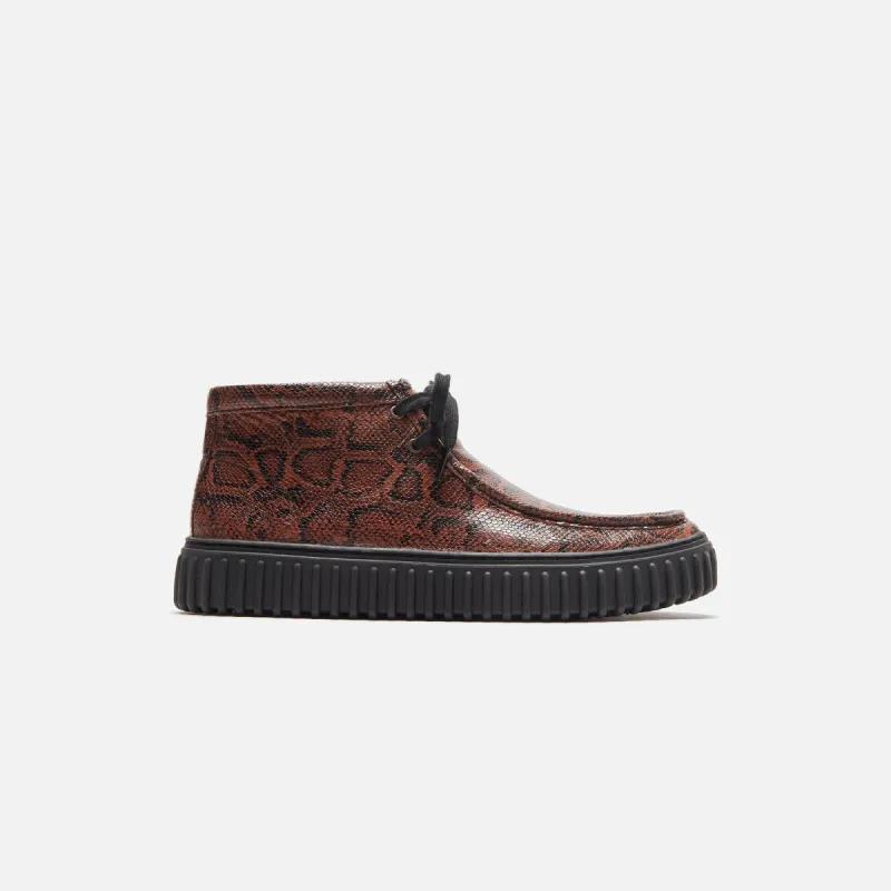 Clarks x Martine Rose Torhill Hi - Brown Snake sold by Kith