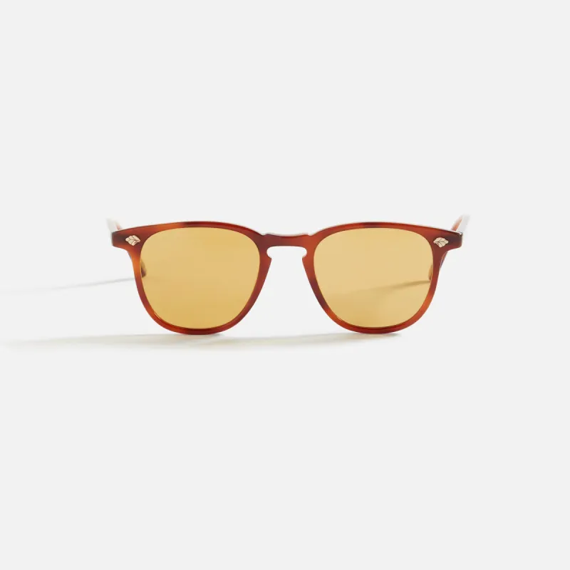 Garrett Leight Brooks II Sun - Vintage Burnt Tortoise / Pure Maple sold by Kith