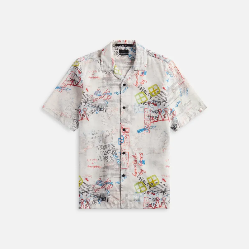Ksubi Skrawler Resort Shirt - White sold by Kith