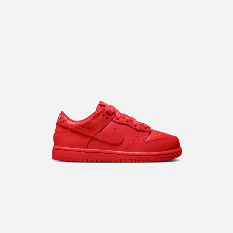Nike PS Dunk Low - Track Red / Red Stardust sold by Kith