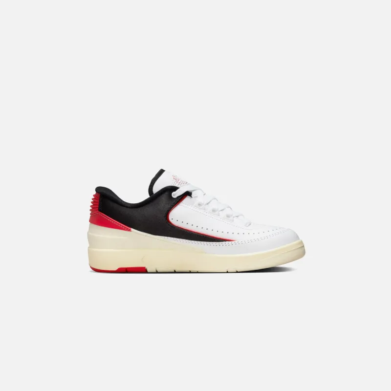 Nike WMNS Air Jordan 2 Retro Low - White / University Red / Black / Coconut Milk sold by Kith