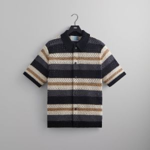Kith Thompson Crochet Buttondown - Black sold by Kith
