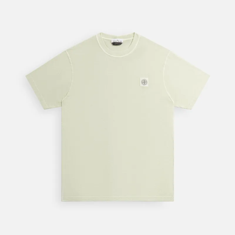 Stone Island Garment Dyed Tee - Pistachio sold by Kith