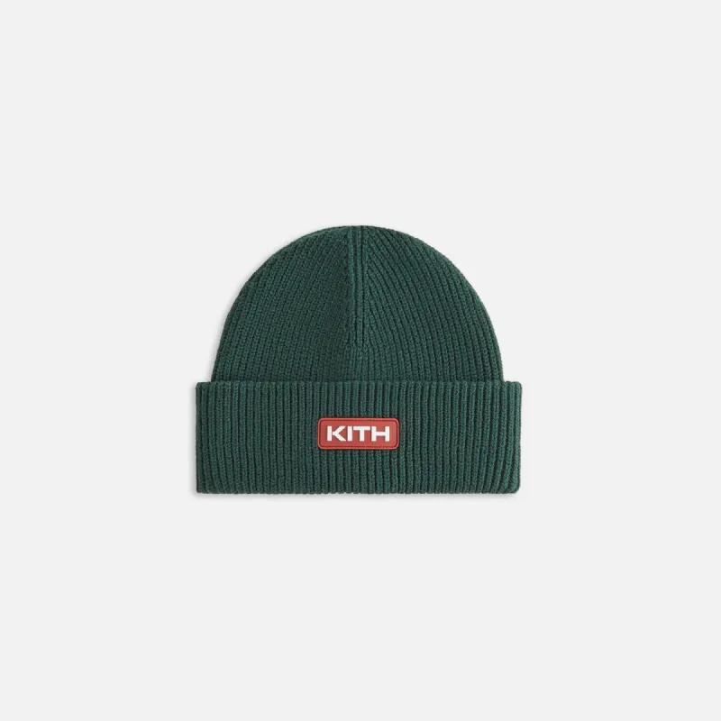Kith Women Mia Beanie With Rubber Patch - Stadium sold by Kith