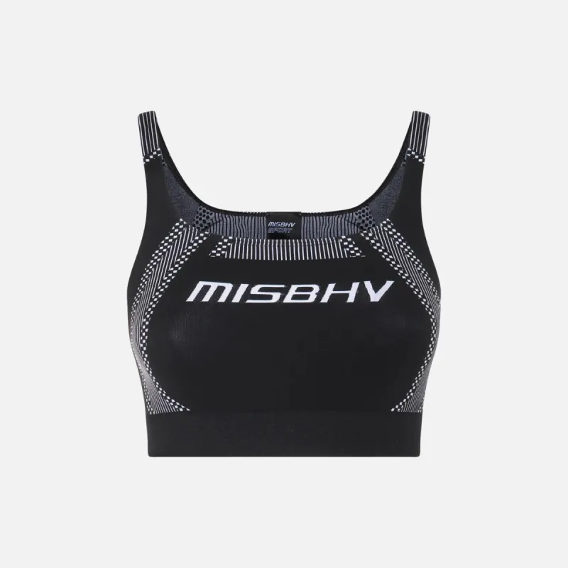 MISBHV Sport Bra Top - Black / White sold by Kith