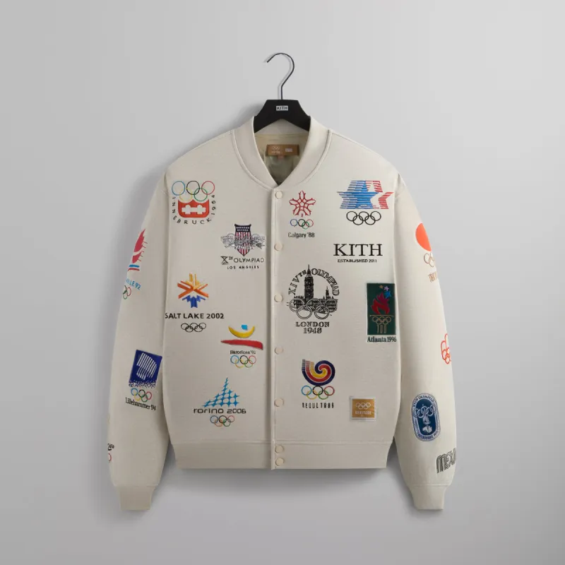 Kith for Olympics Heritage Marvin Bomber Jacket - Sandy Heather sold by Kith