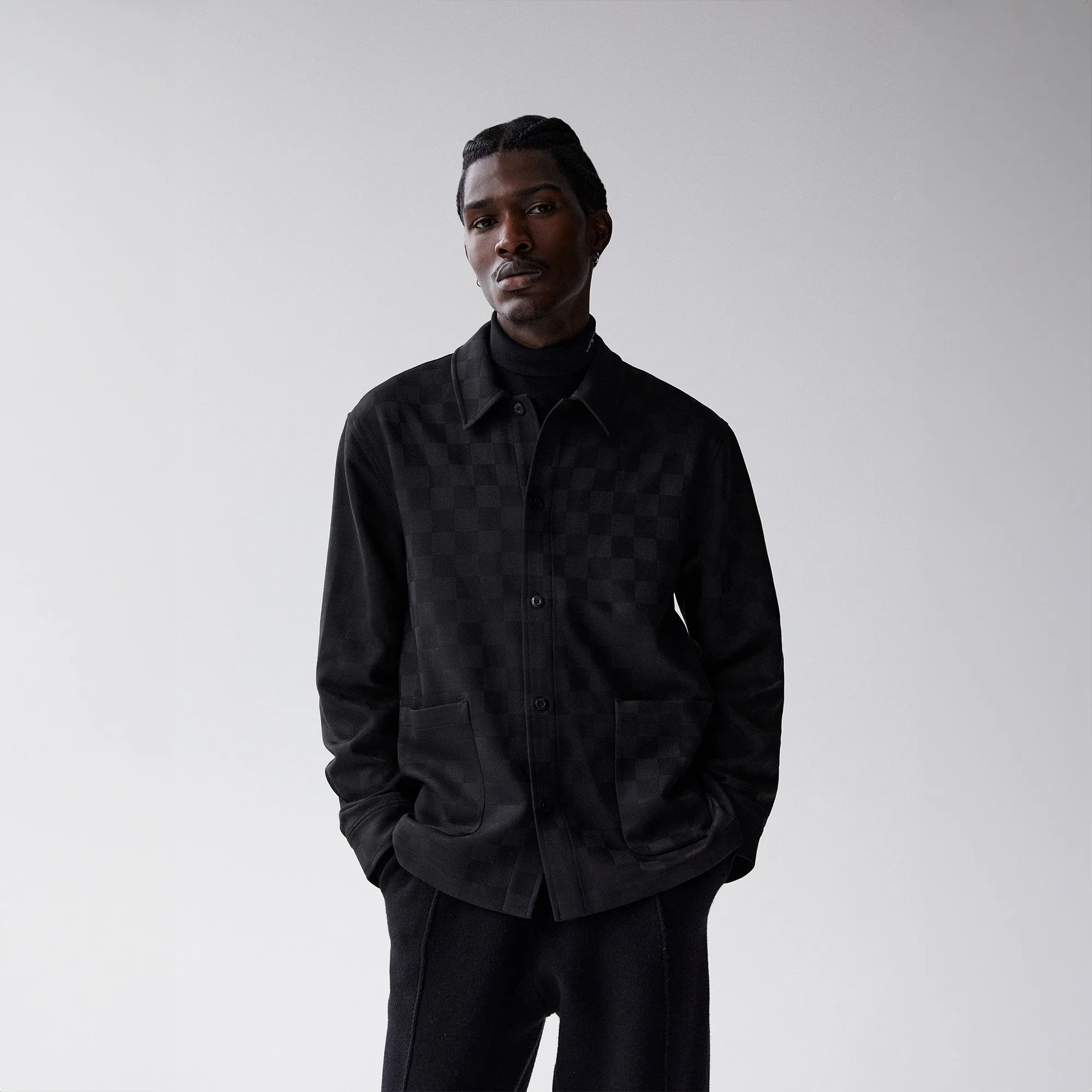 Kith Boxy Collared Overshirt - Black sold by Kith product image thumbnail 2