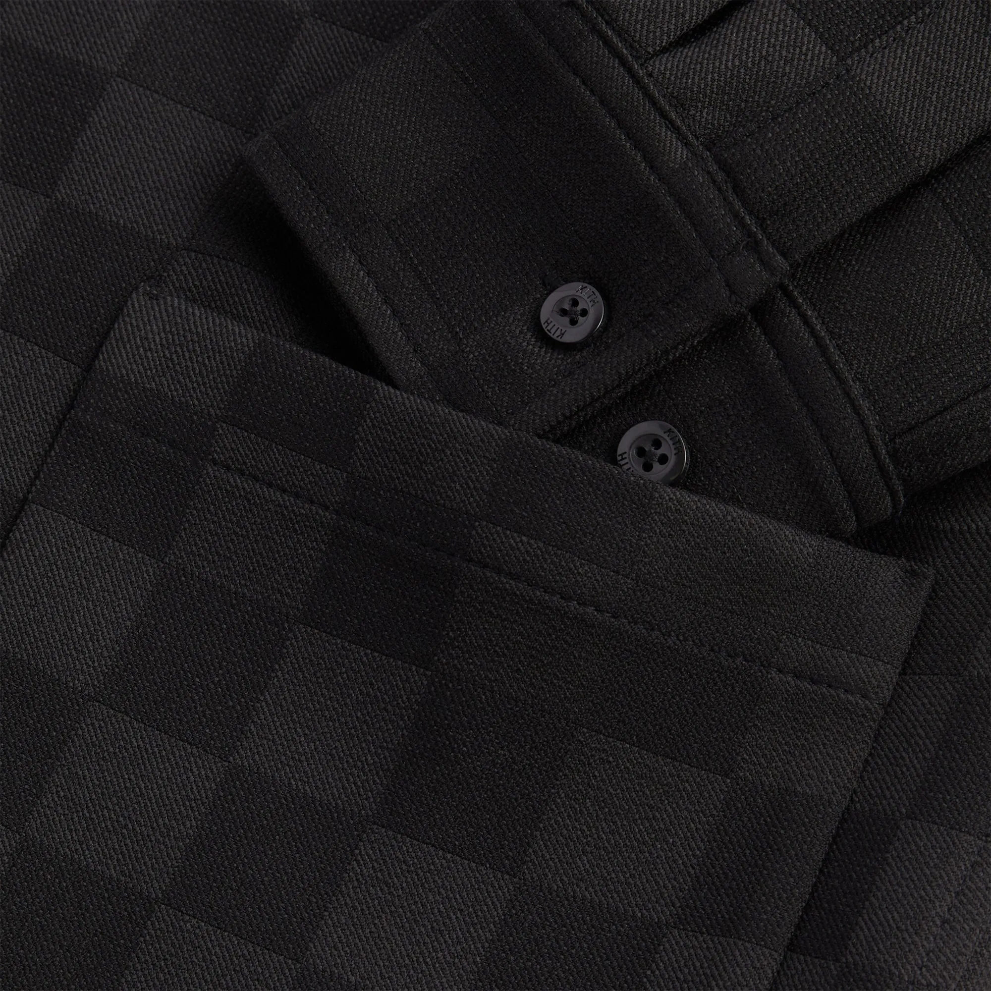 Kith Boxy Collared Overshirt - Black sold by Kith product image thumbnail 5