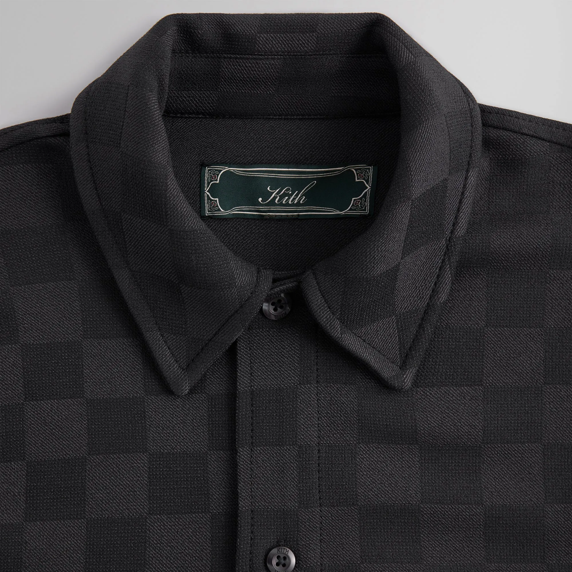 Kith Boxy Collared Overshirt - Black sold by Kith product image thumbnail 4