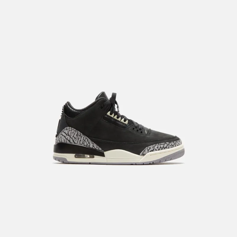 Nike WMNS Air Jordan 3 Retro - Off Noir / Black / Coconut Milk sold by Kith