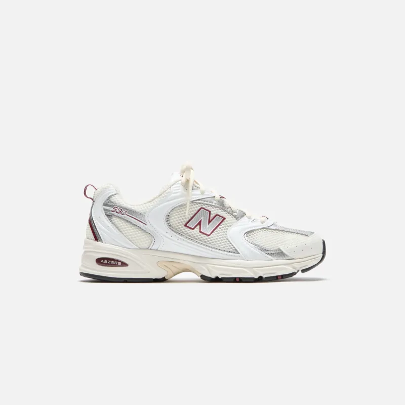 New Balance 530 - Sea Salt / White / Mercury Red sold by Kith