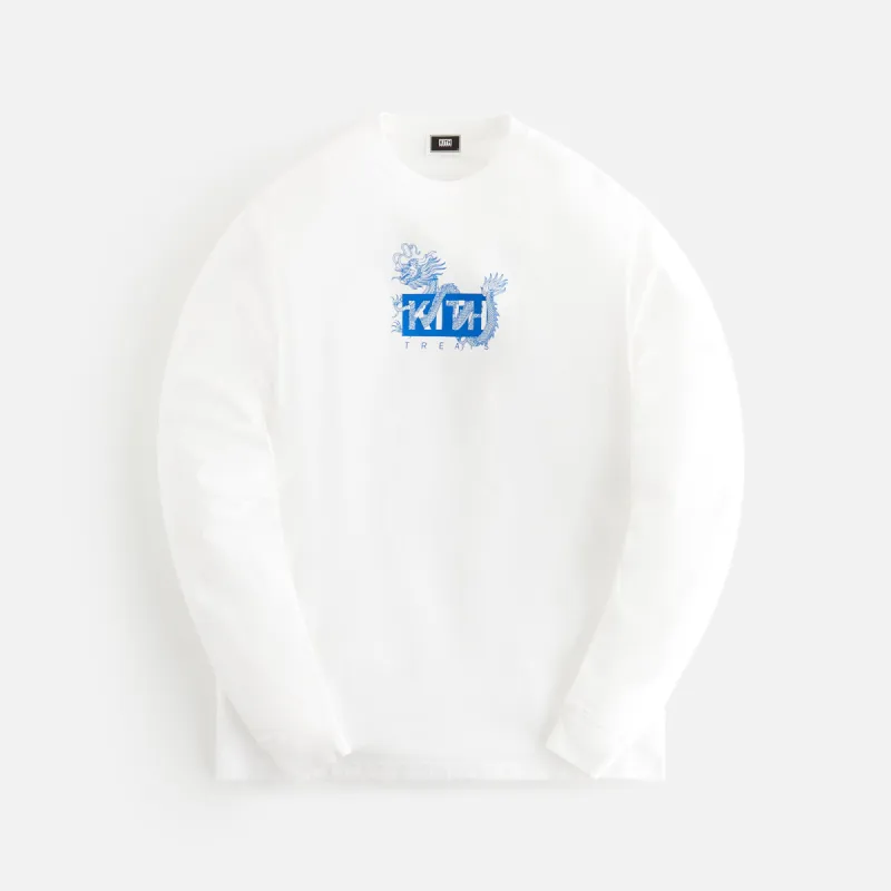 Kith Treats Year of the Dragon Long Sleeve Tee - White sold by Kith