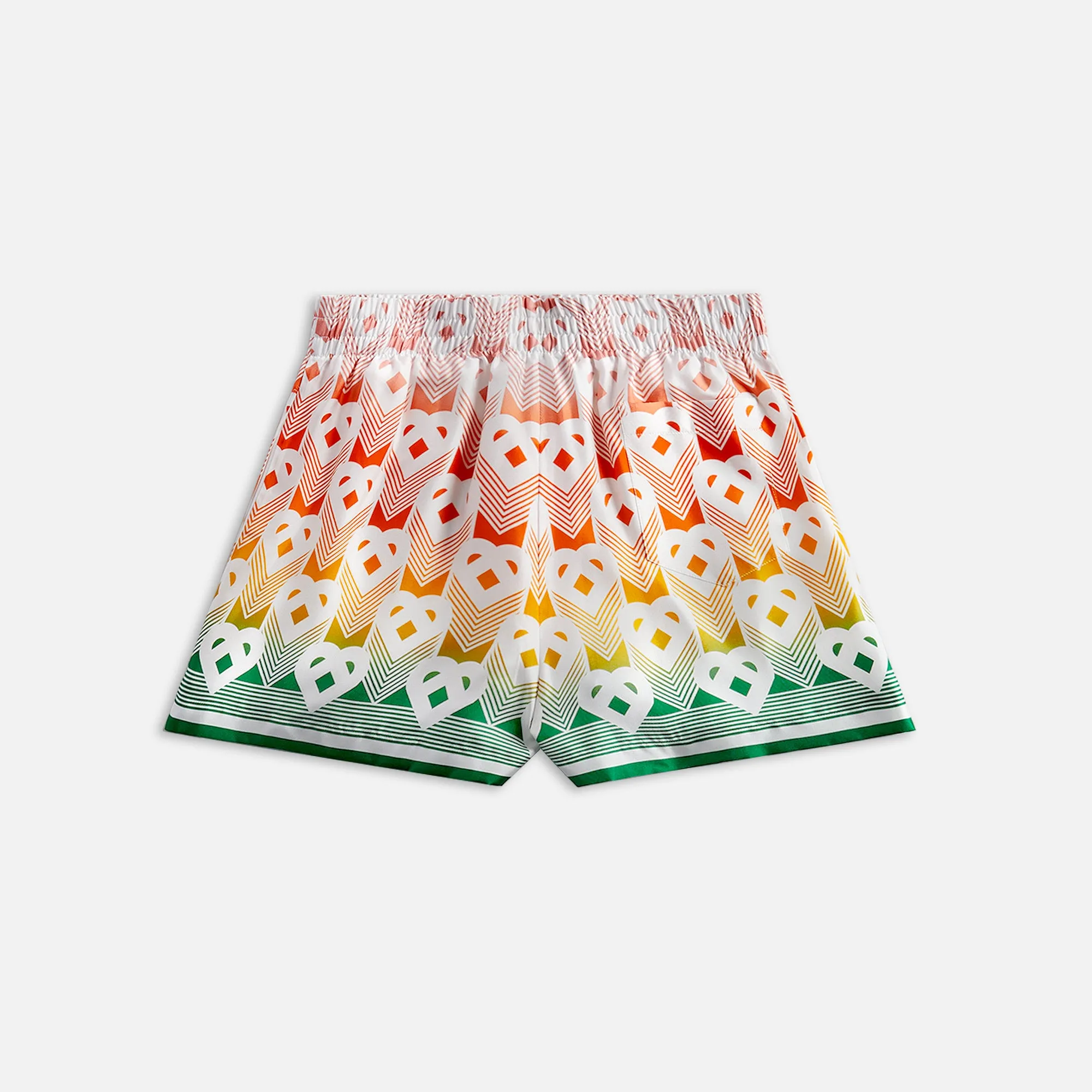 Casablanca Monogram Silk Shorts with Dawstrings - Multi sold by Kith product image thumbnail 2