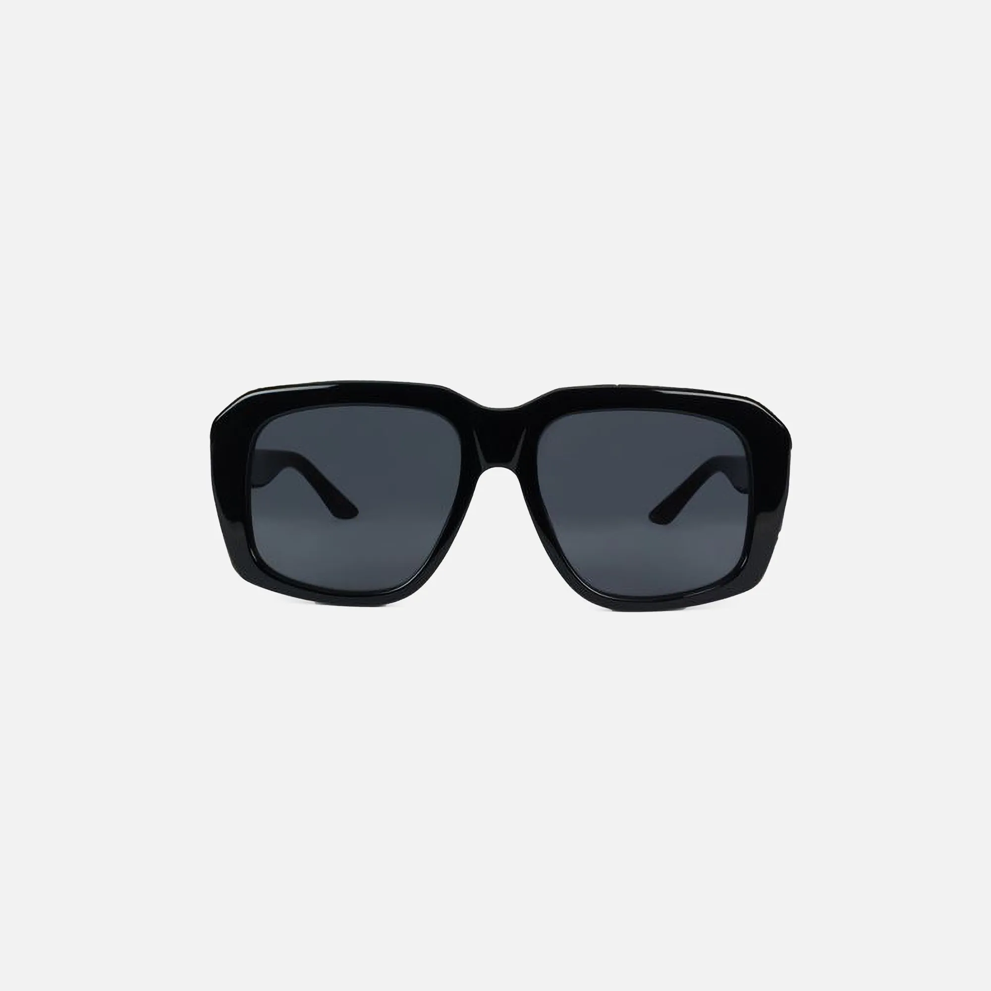Casablanca Laurel Oval Sunglasses - Black sold by Kith