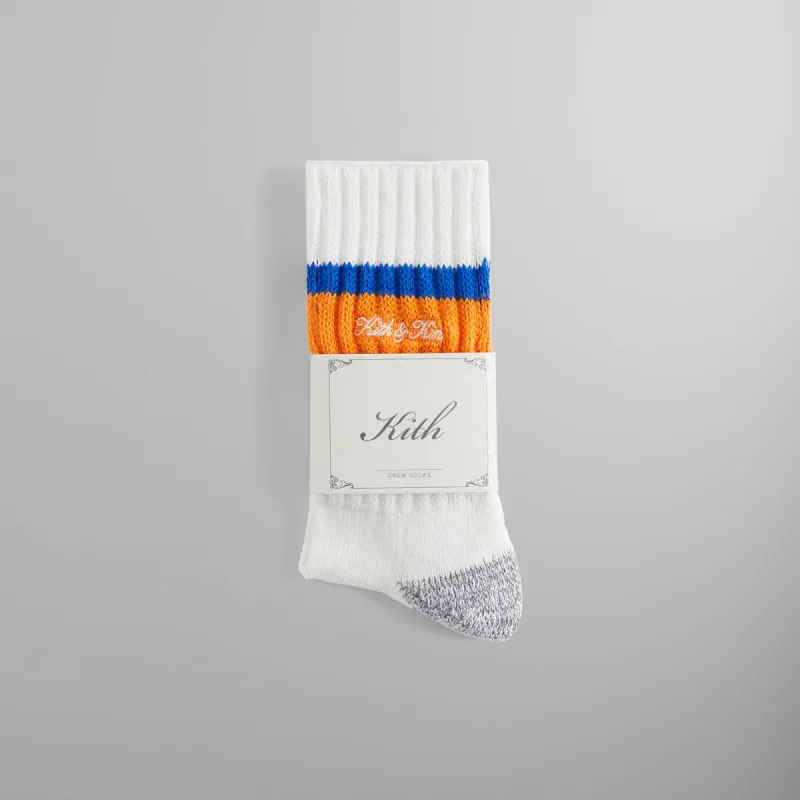 Kith Chunky Rib Striped Crew Socks - Cyclone sold by Kith