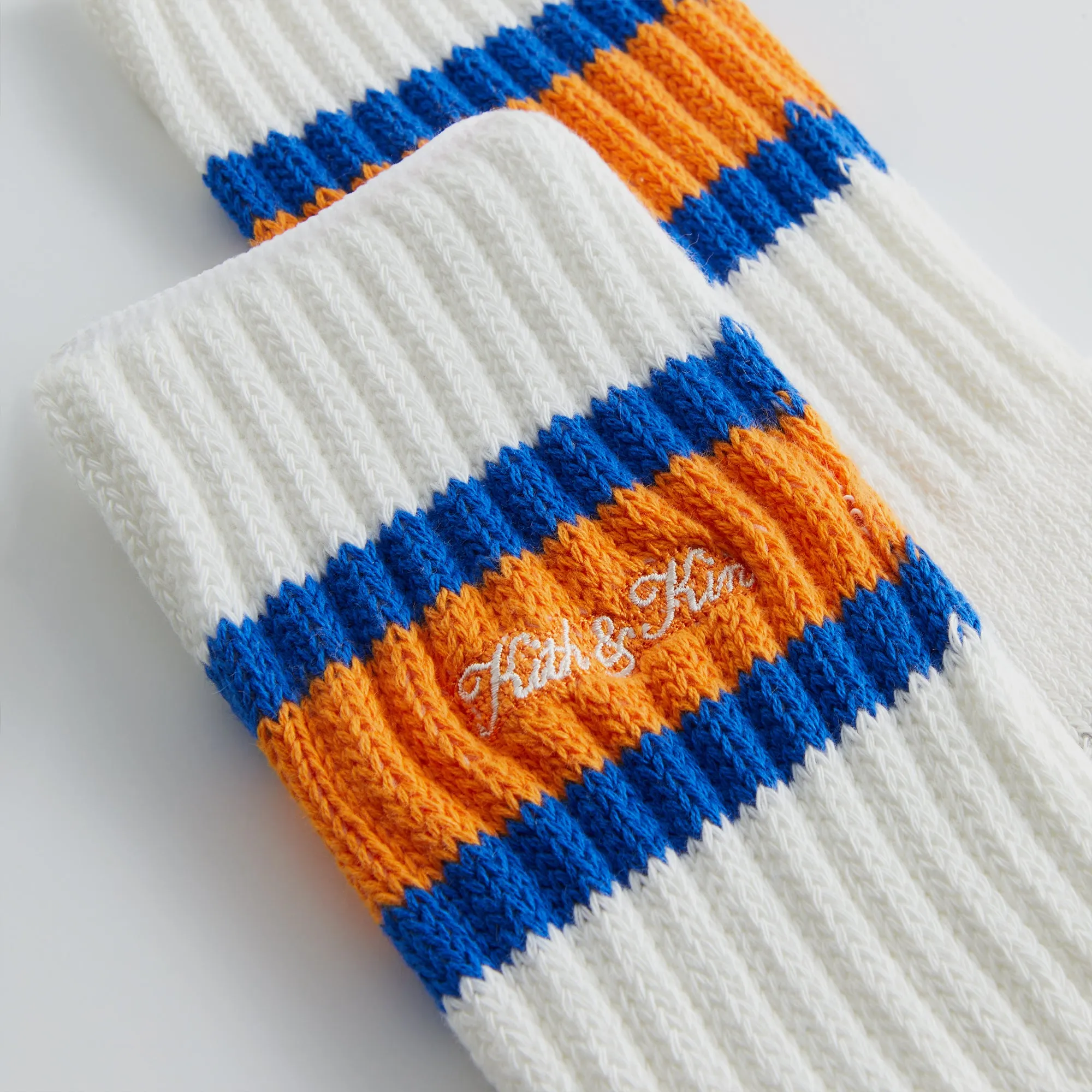 Kith Chunky Rib Striped Crew Socks - Cyclone sold by Kith product image thumbnail 3