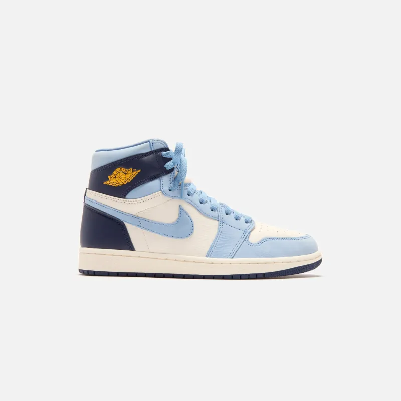 Jordan WMNS Air Jordan 1 High OG - University Blue / Midnight Navy / Sail sold by Kith