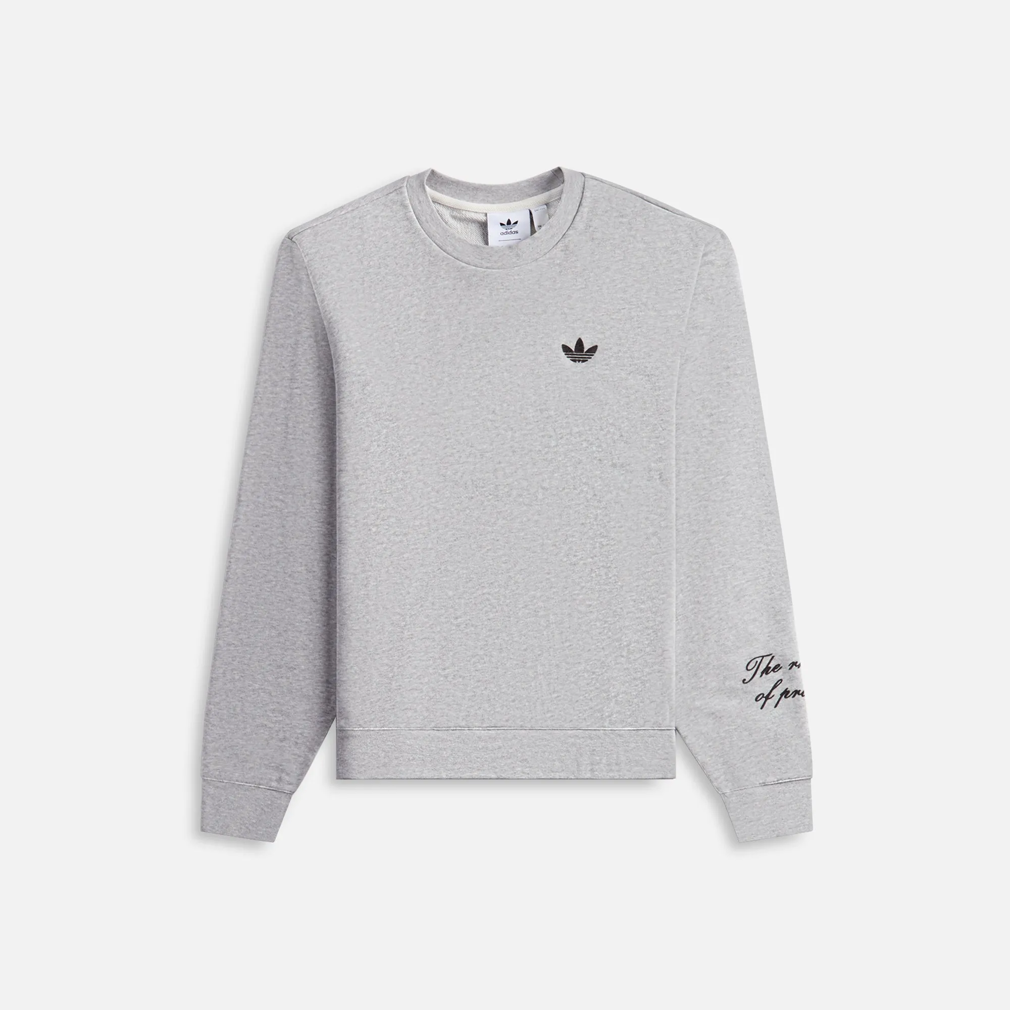 adidas Originals by Wales Bonner Crewneck - Heather Grey sold by Kith