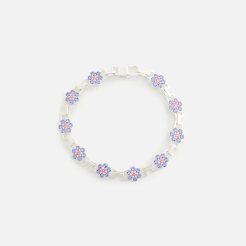 Hatton Labs Daisy Bracelet - Silver / Tanzanite sold by Kith