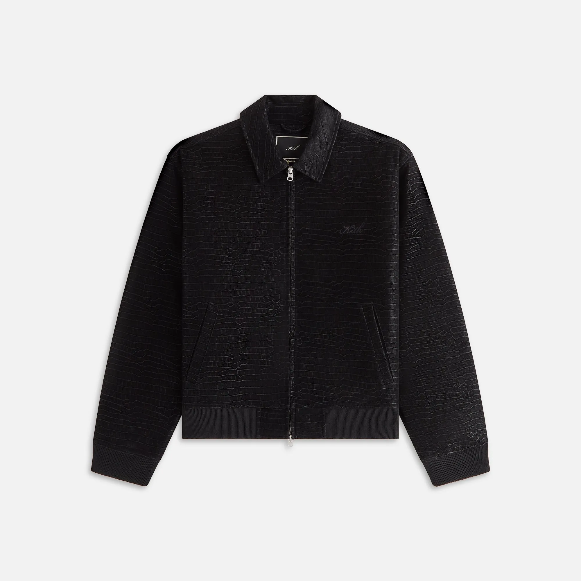 Kith Women Brisa Croc Bomber Jacket - Black sold by Kith