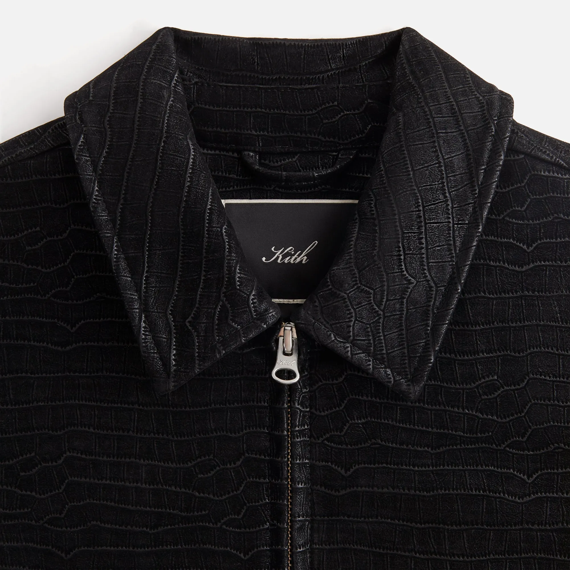 Kith Women Brisa Croc Bomber Jacket - Black sold by Kith product image thumbnail 4