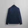 Kith Jacquard Faille Long Sleeve Boxy Collared Overshirt - Nocturnal sold by Kith
