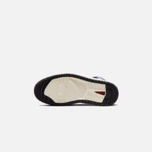 Nike Air Jordan 1 Zoom Air CMFT 2 - Muslin / Black / Blackened Blue sold by Kith