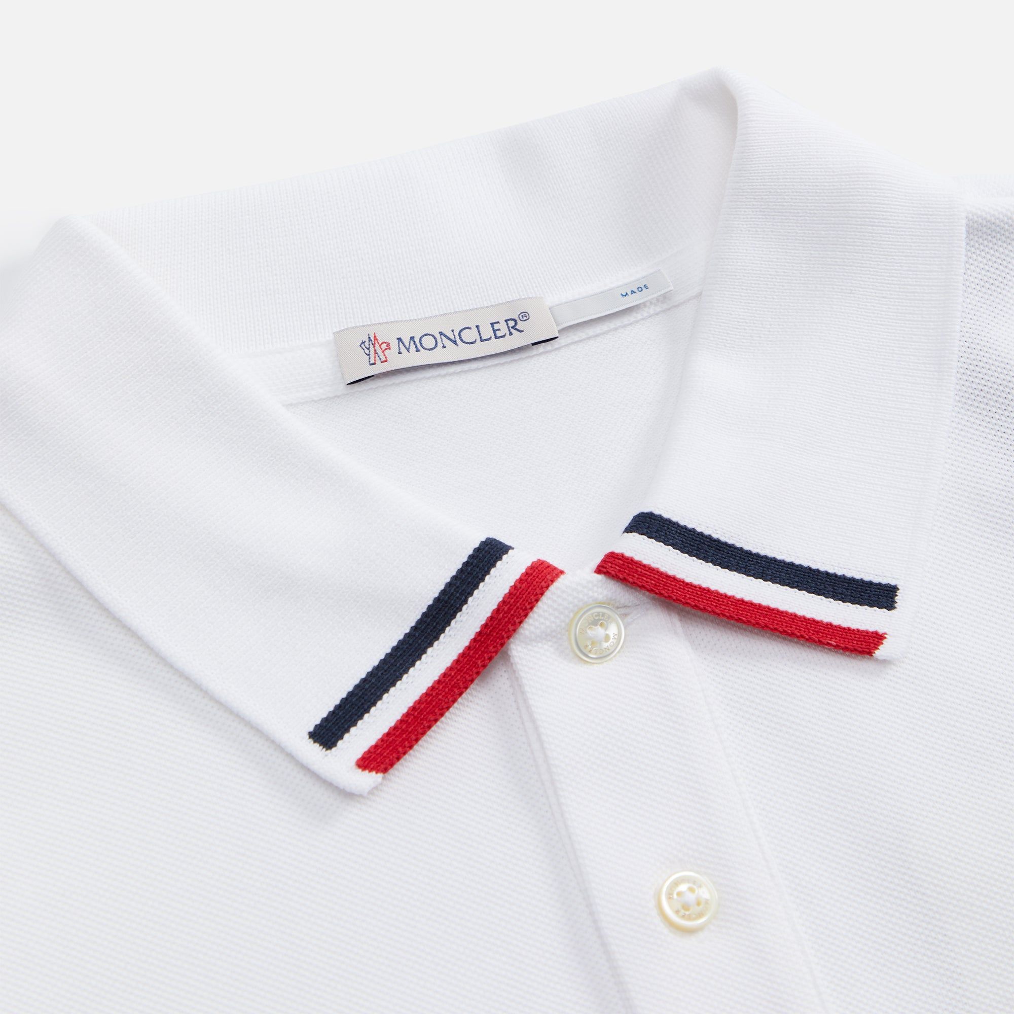 Moncler Polo - White sold by Kith product image thumbnail 3