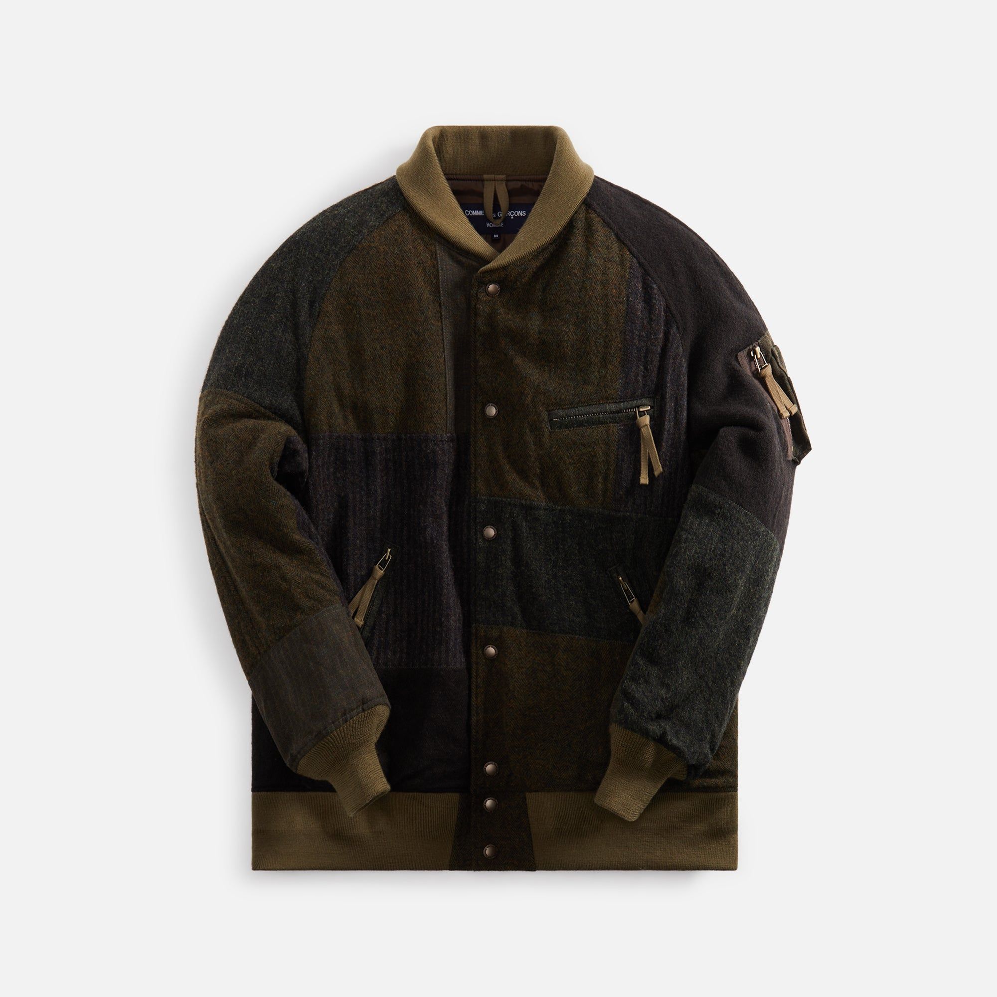 CDG Homme Wool Tweed Herringbone Milled Mix Garment - Multi sold by Kith