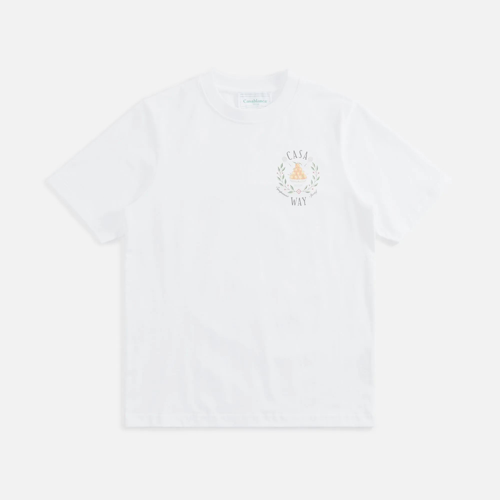 Casablanca Casa Way Printed Tee - White sold by Kith