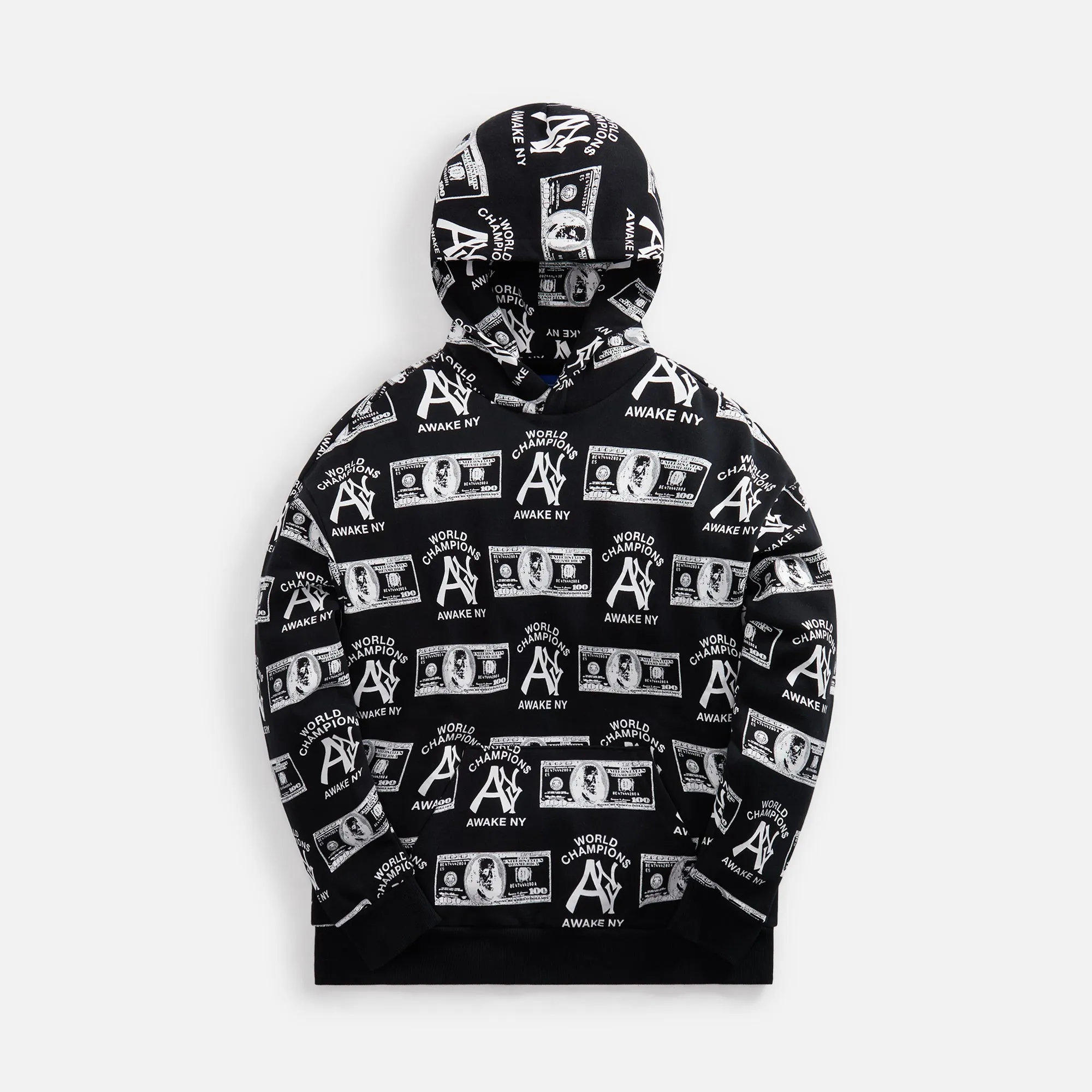 Awake NY Champion$ Hoodie - Black sold by Kith