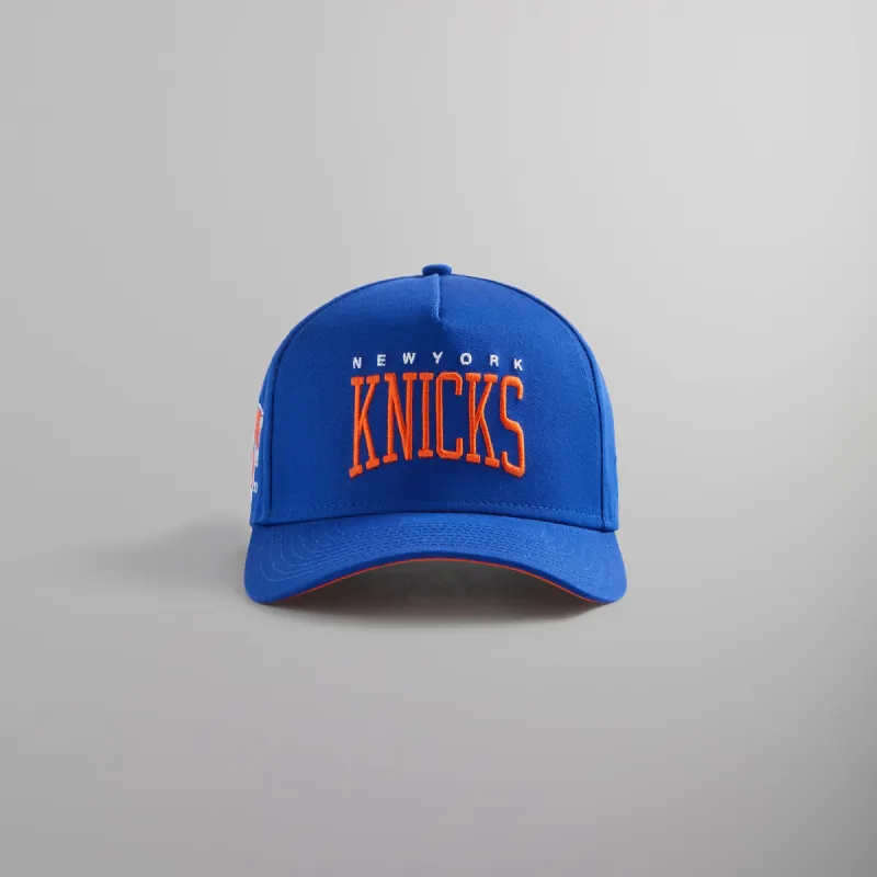 Kith & New Era for the New York Knicks Cotton 9FORTY A-Frame Snapback - Royal sold by Kith