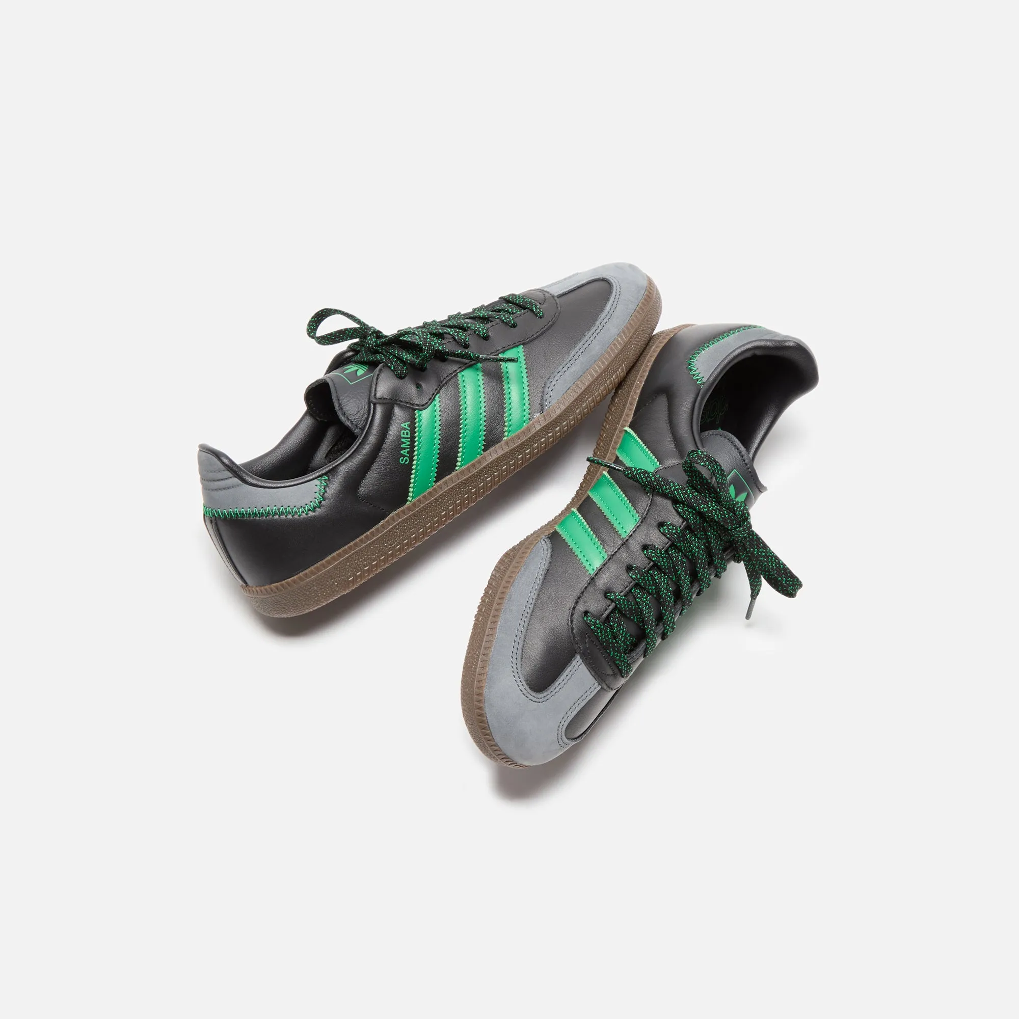 adidas WMNS Samba OG - Core Black / Green / Grey Six sold by Kith product image thumbnail 4