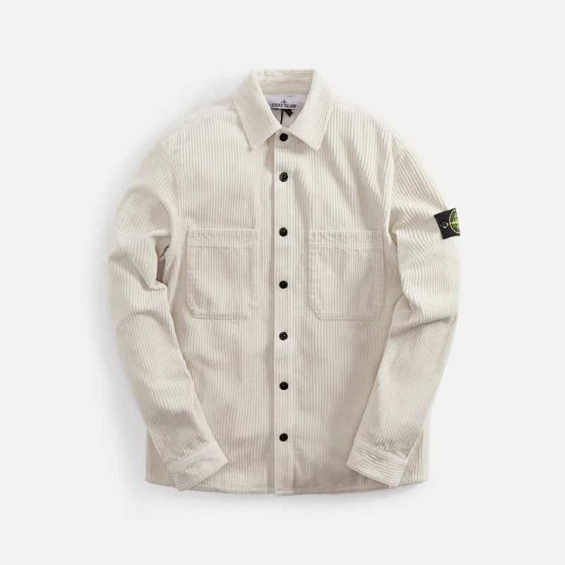 Stone Island Cotton Corduroy Overshirt - Plaster sold by Kith