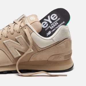 CDG Pocket New Balance x Junya Watanabe 574 Pig Suede Nubuck - Beige sold by Kith