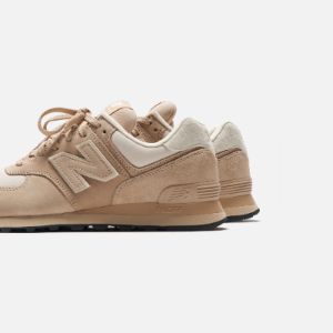 CDG Pocket New Balance x Junya Watanabe 574 Pig Suede Nubuck - Beige sold by Kith