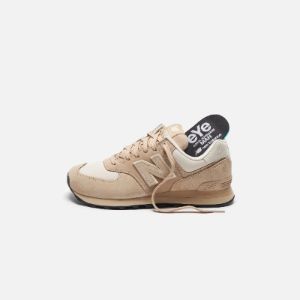 CDG Pocket New Balance x Junya Watanabe 574 Pig Suede Nubuck - Beige sold by Kith