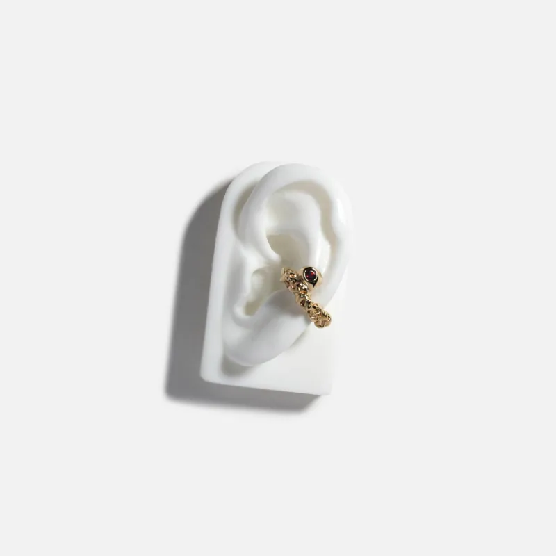 Faris Roca Gem Ear Cuff - Gold made by Kith