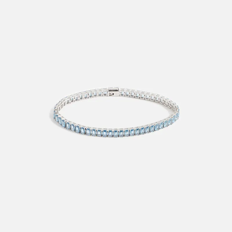 Hatton Labs Emerald Cut Tennis Bracelet - Silver sold by Kith