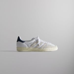 Kith Classics for adidas Originals Gazelle Indoor - White / Collegiate Navy / Off-White sold by Kith