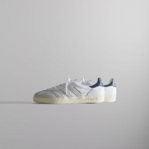 Kith Classics for adidas Originals Gazelle Indoor - White / Collegiate Navy / Off-White sold by Kith