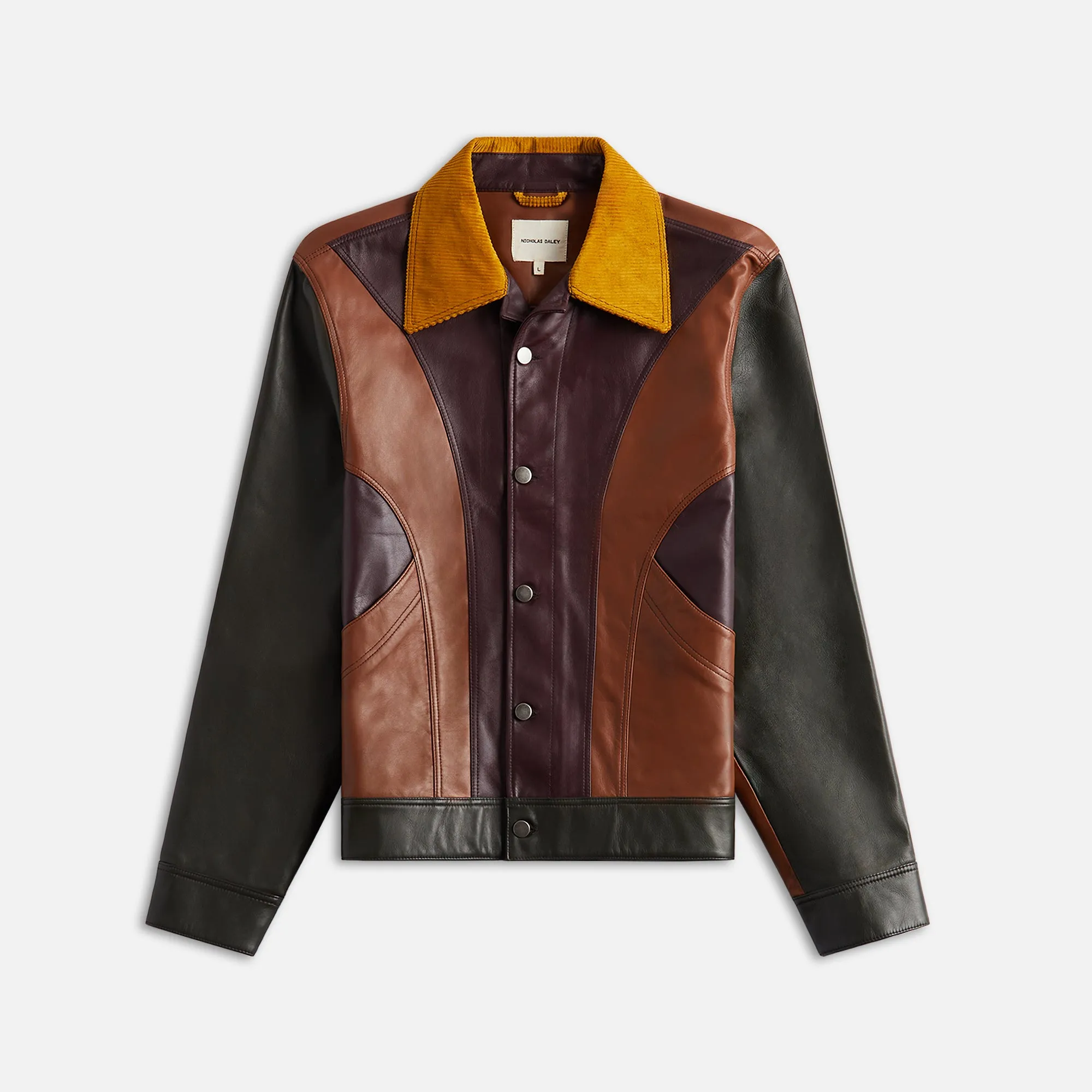 Nicholas Daley Rebel Jacket - Tan / Brown / Mustard sold by Kith