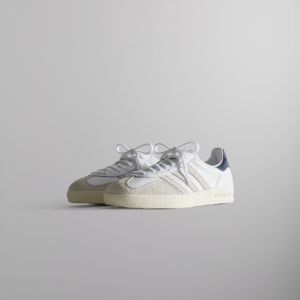 Kith Classics for adidas Originals Gazelle Indoor - White / Collegiate Navy / Off-White sold by Kith