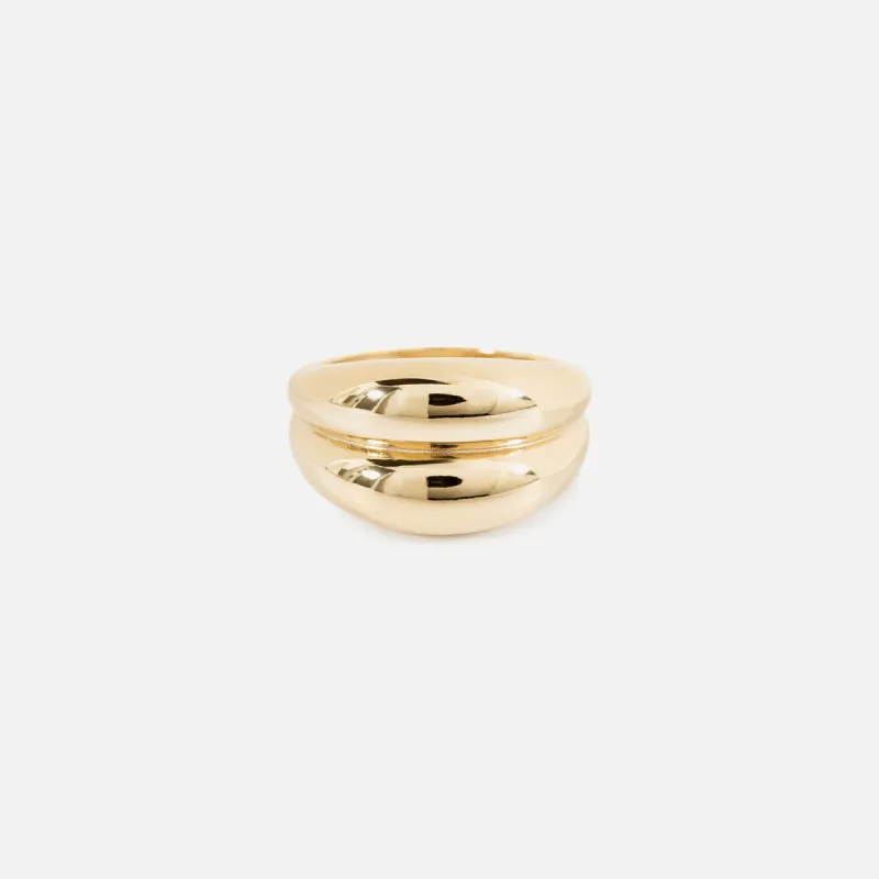 SHASHI Alex Ring - Gold sold by Kith