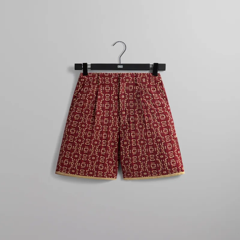 Kith Chain-Stitched Combo Glen Short - Black | Parallel