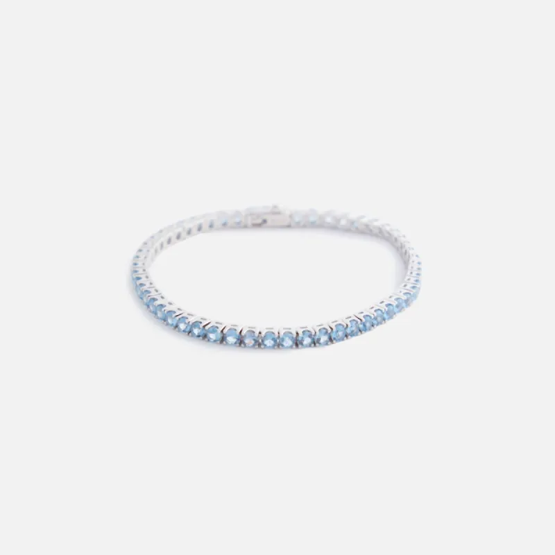 Hatton Labs Classic Tennis Bracelet S - Aqua sold by Kith