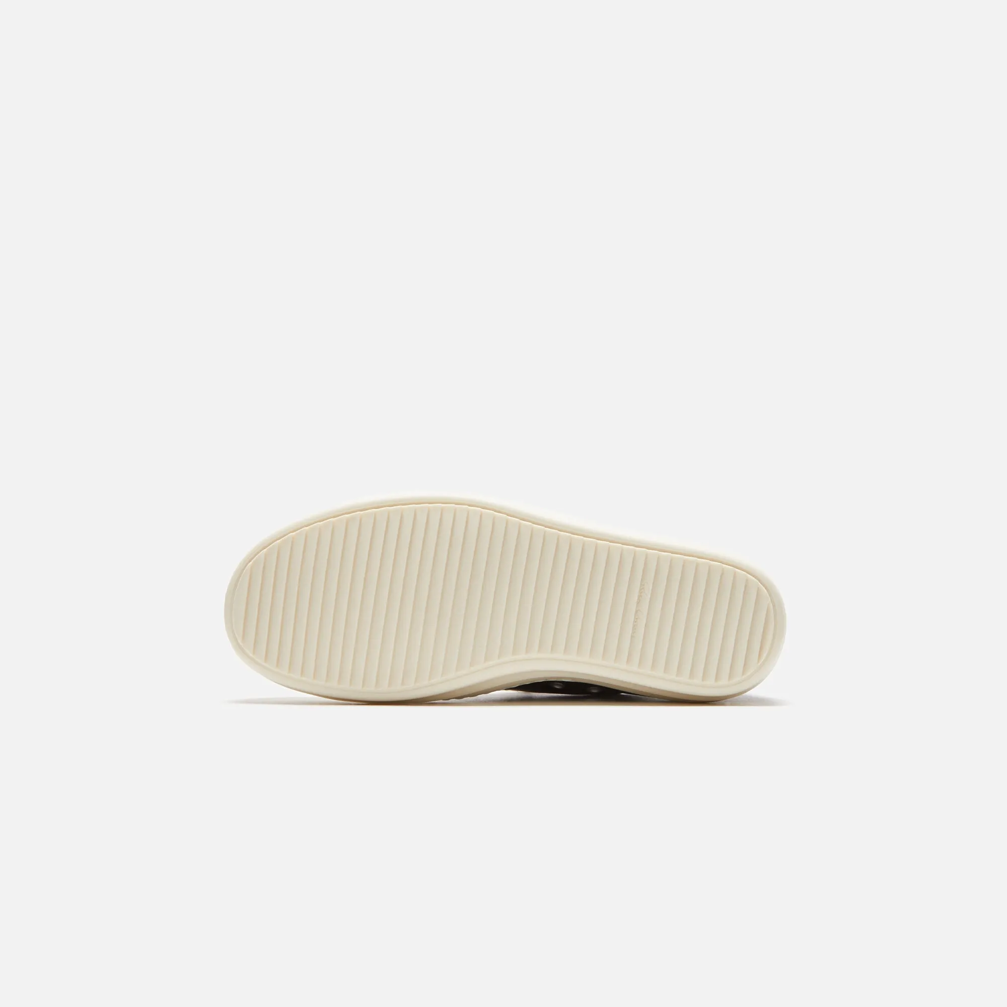 Rick Owens Porterville Low Sneaks - Black / Milk / Milk Scarpe in Pelle sold by Kith product image thumbnail 4