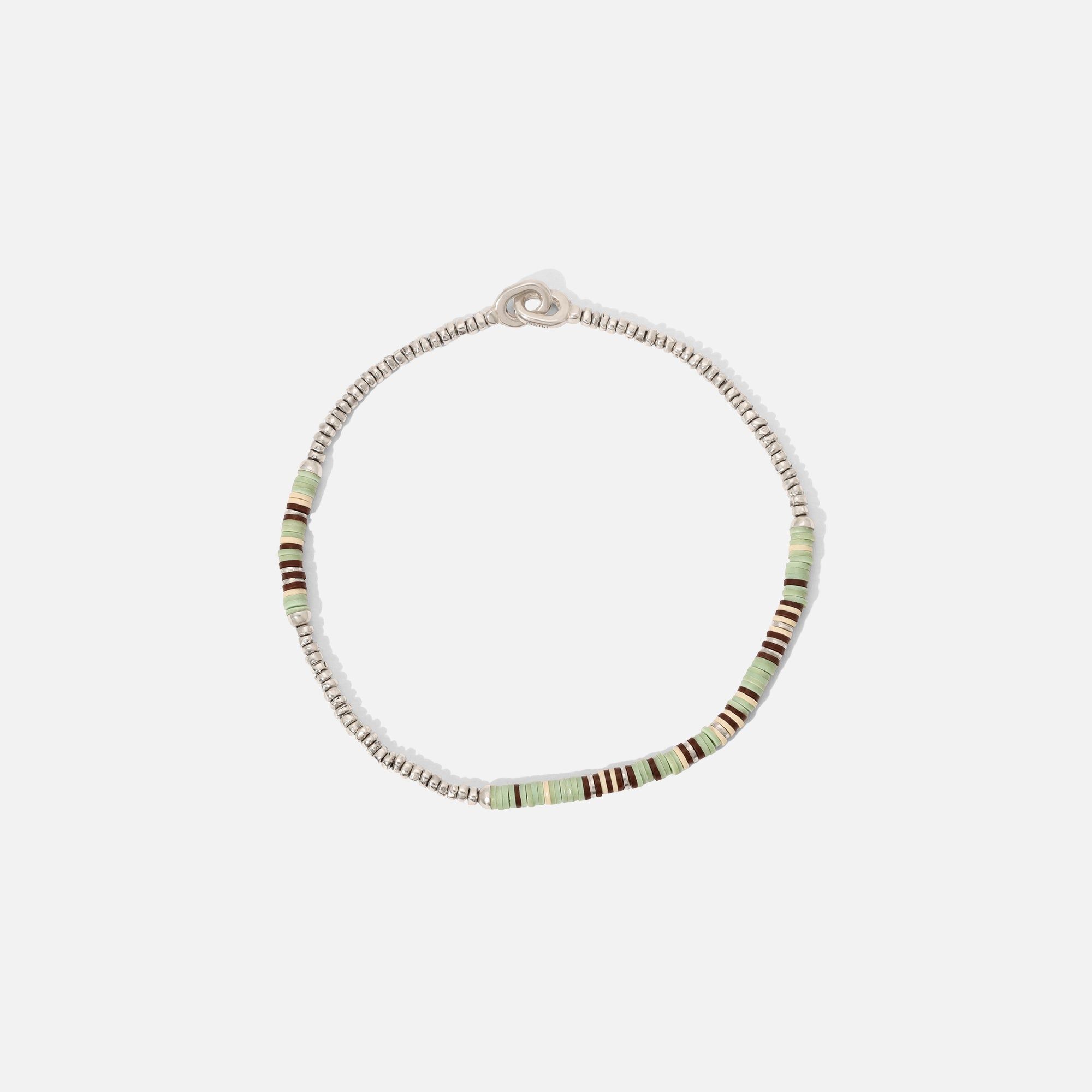 Maor Shine #3 Bracelet in Turquoise Pattern Beads with Sterling Silver - Silver / Turquoise sold by Kith product image thumbnail 2